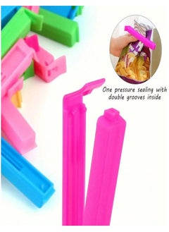 Generic A Set Of Food Bag Closure Clips, 15 pieces, large size, multi-colored  - Image 3