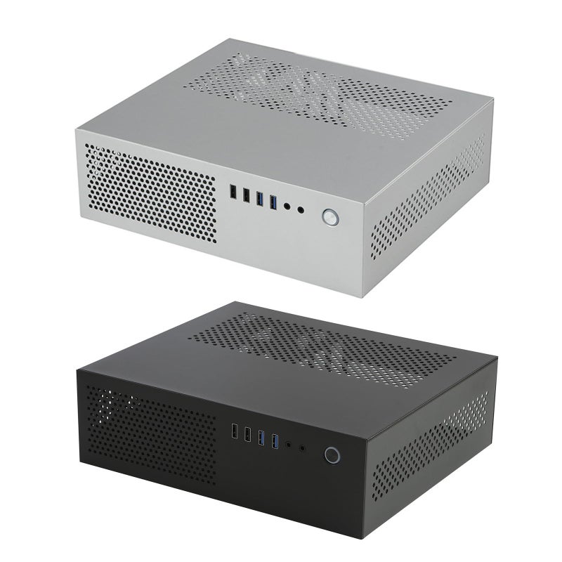 A10 علبة كمبيوتر شخصي صغيرة MATX HTPC باللون الأسود تعزز تبديد الحرارة وتوفر مساحة مكتبية لغلاف الألعاب - Image 5
