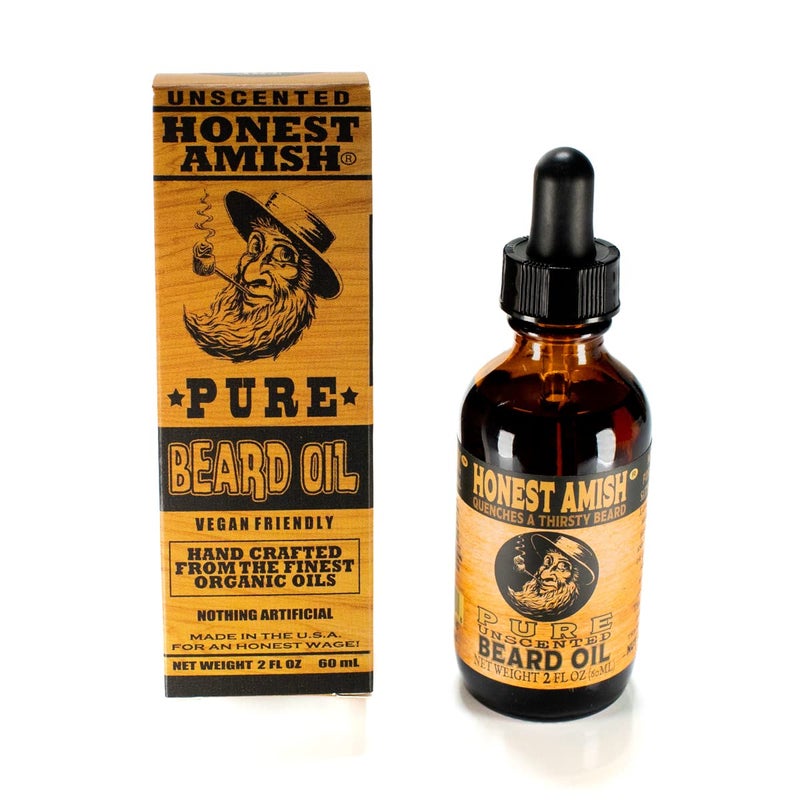 Honest Amish Honest Amish - Pure Beard Oil - 2 Ounce - Fragrance Free  - Image 2