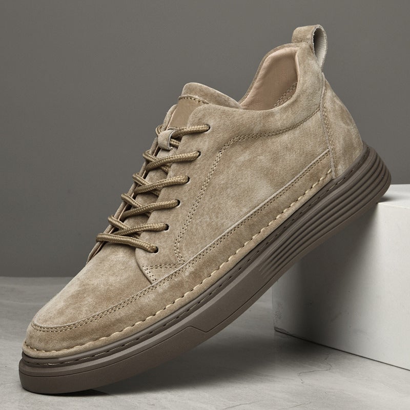 Autumn Genuine Leather Men'S Shoes European Station Boys Increased Menshoes Men'S Small Leather Shoes Trendy Men'S Casual Shoes - Image 2