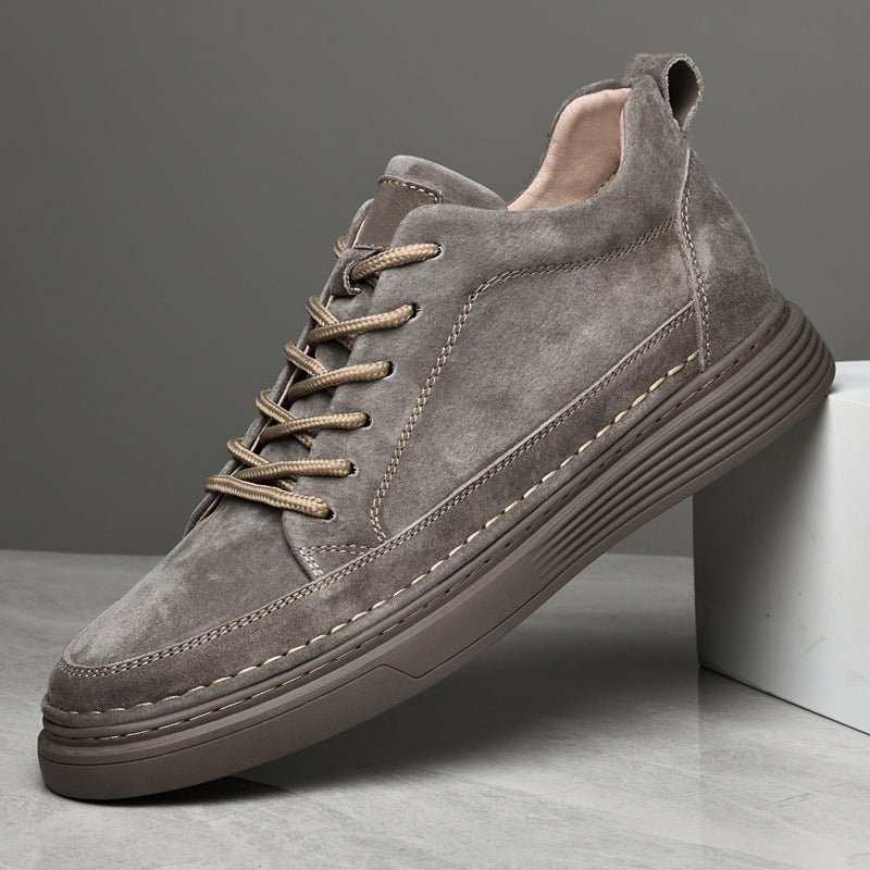 Autumn Genuine Leather Men'S Shoes European Station Boys Increased Menshoes Men'S Small Leather Shoes Trendy Men'S Casual Shoes - Image 4