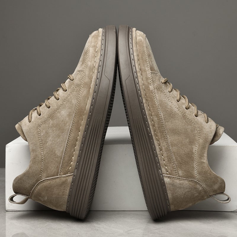 Autumn Genuine Leather Men'S Shoes European Station Boys Increased Menshoes Men'S Small Leather Shoes Trendy Men'S Casual Shoes - Image 5