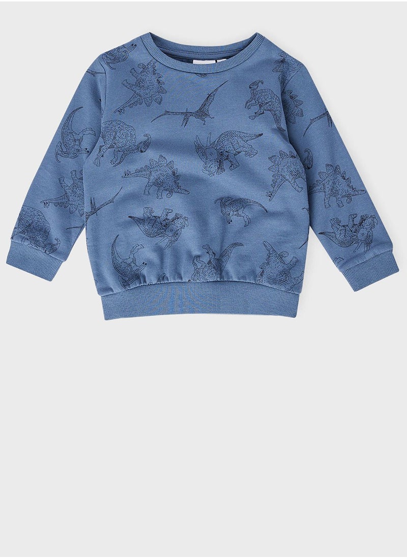 NAME IT - Kids Dinosaur Long Sleeve Sweatshirt - Image 1