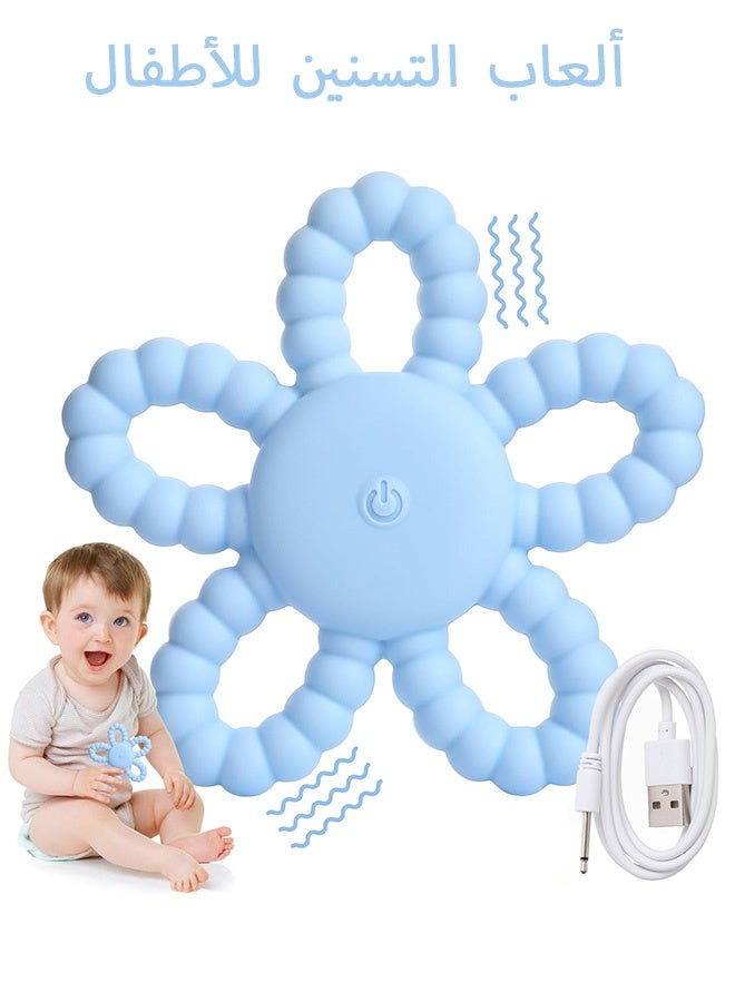 MXN Vibrating Sensory Baby Teething Toys for Babies 6-18 Months & Kids with Autism -  Rechargeable Chew Toys for Toddler Teething Relief, Oral Motor Therapy, Sensory Stimulation & Travel Essentials - Image 1