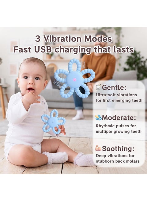 MXN Vibrating Sensory Baby Teething Toys for Babies 6-18 Months & Kids with  Autism - Rechargeable Chew Toys for Toddler Teething Relief, Oral Motor  Therapy, Sensory Stimulation & Travel Essentials