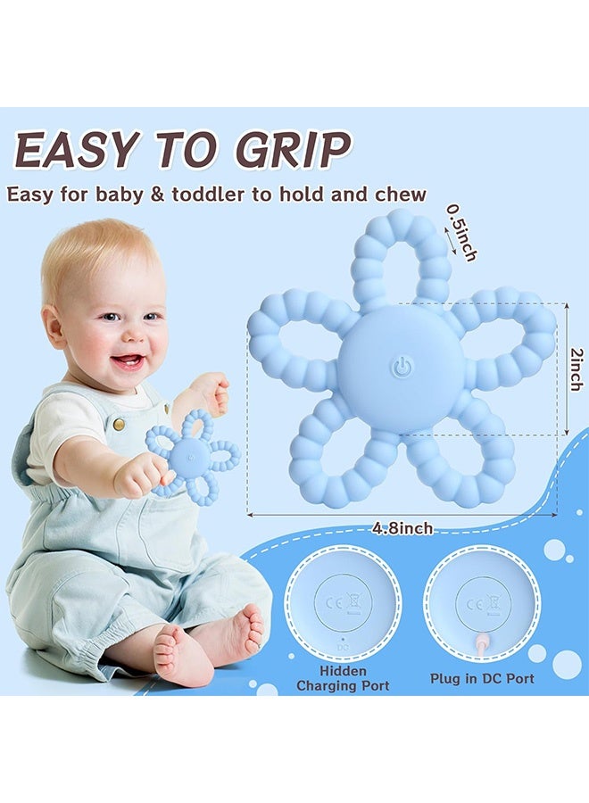 MXN Vibrating Sensory Baby Teething Toys for Babies 6-18 Months & Kids with Autism -  Rechargeable Chew Toys for Toddler Teething Relief, Oral Motor Therapy, Sensory Stimulation & Travel Essentials - Image 2