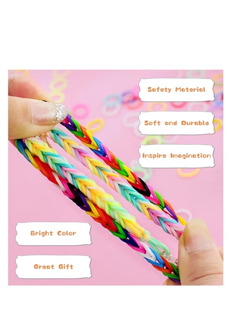 JUE-FISH 2500+ Loom Bands Kit – 30 Colors Rubber Bands Refill Set with Beads, Charms & Tools, Bracelet Making Craft Kit in Storage Case – Gift for Kids DIY, Party, X-mas & Birthday - Image 2