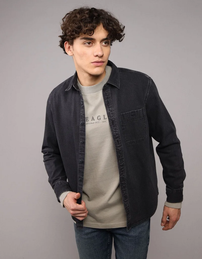 AE Long Sleeve Denim Shirt