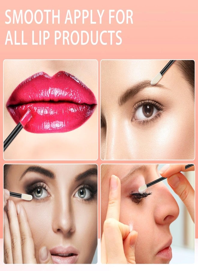 GEMSANVA 240 Pieces Disposable Lip Wands Lip Brushes,Lipstick Applicator Brushes Lip Gloss Wand,Soft Lint Free,Eyes & Lips Makeup Applicator Wands Tools（BLACK） - Image 3