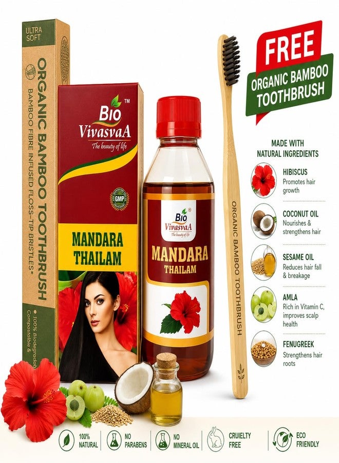 Bio Vivasva Mandara Thailam Hair Oil 200 ML - Image 2