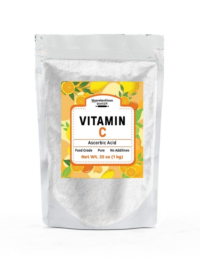 PURE ORIGINAL INGREDIENTS Pure Organic Ingredients Vitamin C Powder By Unpretentious Baker (1 Kg) Ascorbic Acid Resealable Bag - Image 2