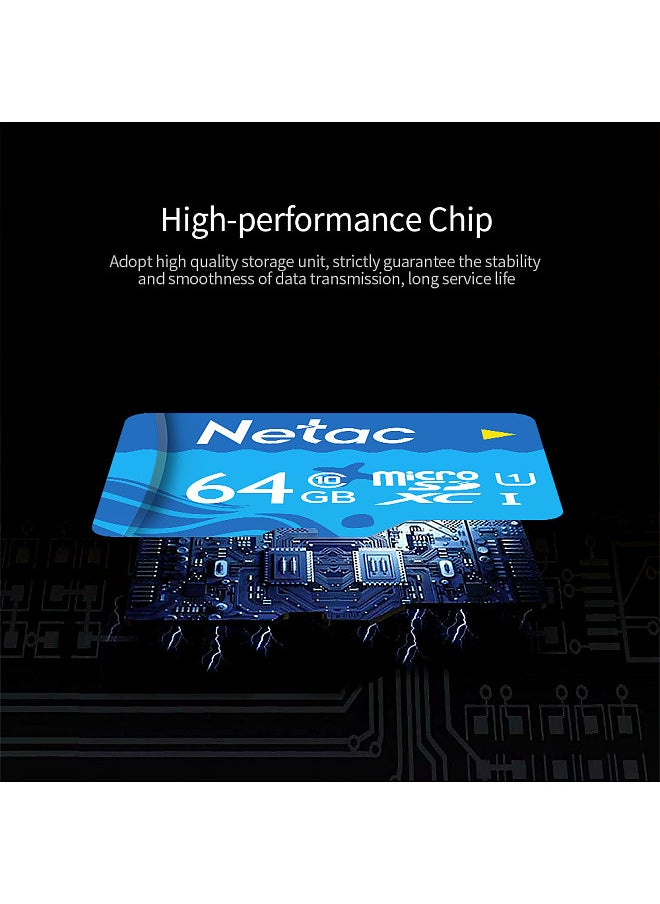 Netac - 32GB TF Card Large Capacity Micro SD Card UHS-1 Class10 High Speed Memory Card Camera Dashcam Monitors Micro SD Card - Image 1