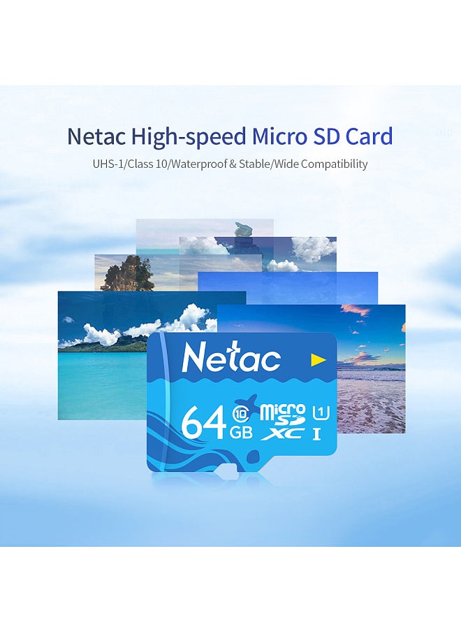 Netac - 32GB TF Card Large Capacity Micro SD Card UHS-1 Class10 High Speed Memory Card Camera Dashcam Monitors Micro SD Card - Image 1