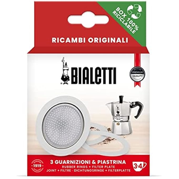 BIALeTTI 3 Gasket  1 Filter 34 Cups - Image 1