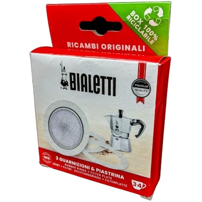 BIALeTTI 3 Gasket  1 Filter 34 Cups - Image 3
