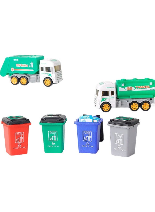 Tatanice Waste Sorting Trash Can Toy Garbage Truck, Children'S Early Education Simulation Sanitation Vehicle, Boys' School Day Gift - Image 2
