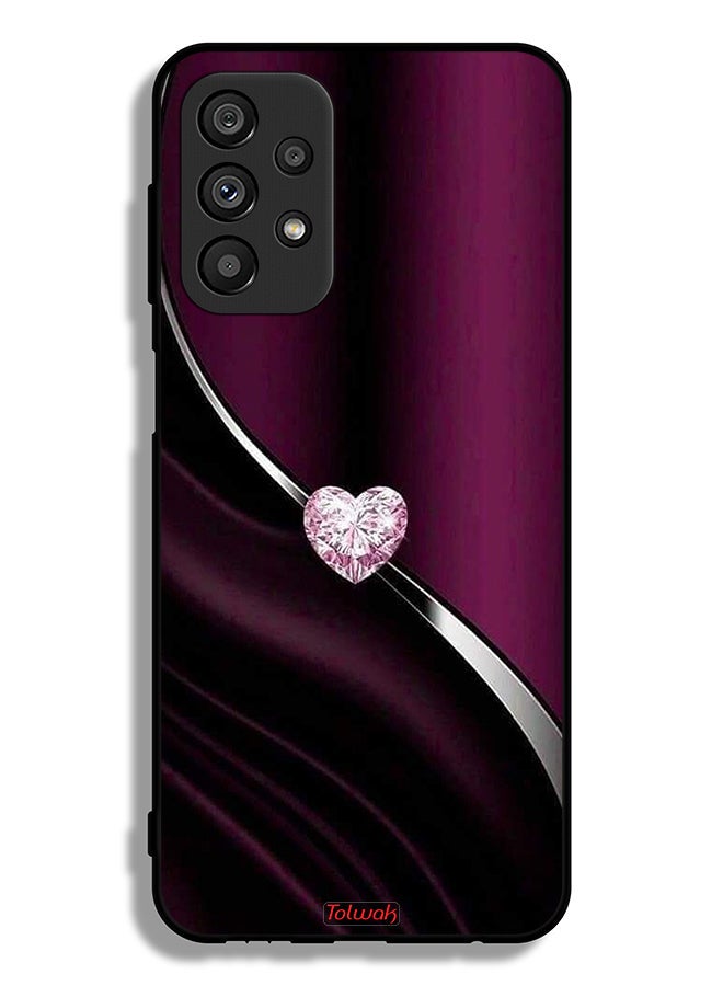 Tolwak Samsung Galaxy A23 5G Protective Case Cover Diamond Heart - Image 1