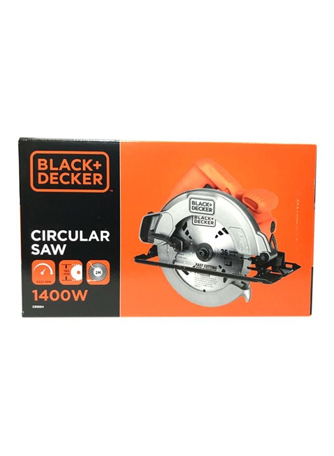 BLACK+DECKER Sierra Circular Saw - CS1004-B5 Orange/Silver/Black - Image 3