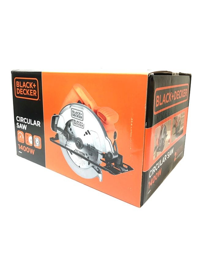 BLACK+DECKER Sierra Circular Saw - CS1004-B5 Orange/Silver/Black - Image 4