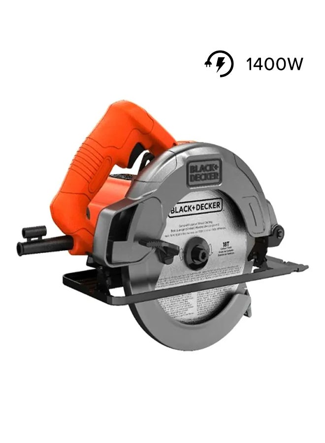 BLACK+DECKER Sierra Circular Saw - CS1004-B5 Orange/Silver/Black - Image 1