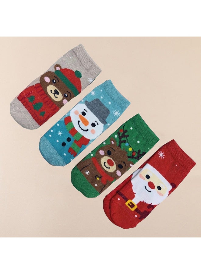 Home Smart Christmas Decoration Socks for boys and girls - Custom Lovely Santa Claus Snowman Socks for toddlers Ideal gift for Christmas and party favour. - Image 3