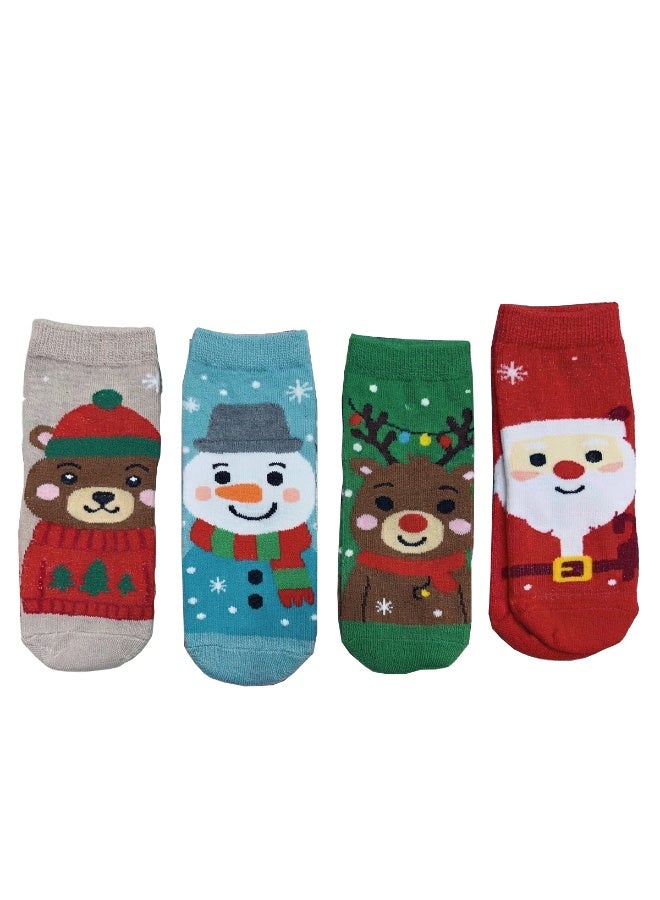Home Smart Christmas Decoration Socks for boys and girls - Custom Lovely Santa Claus Snowman Socks for toddlers Ideal gift for Christmas and party favour. - Image 1