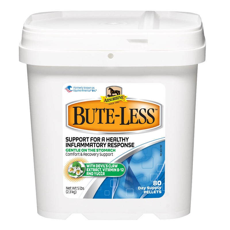 Absorbine Bute-Less Comfort & Recovery Supplement Pellets, Healthy Inflammatory Response, 5 lb / 80 Day Supply - Image 1
