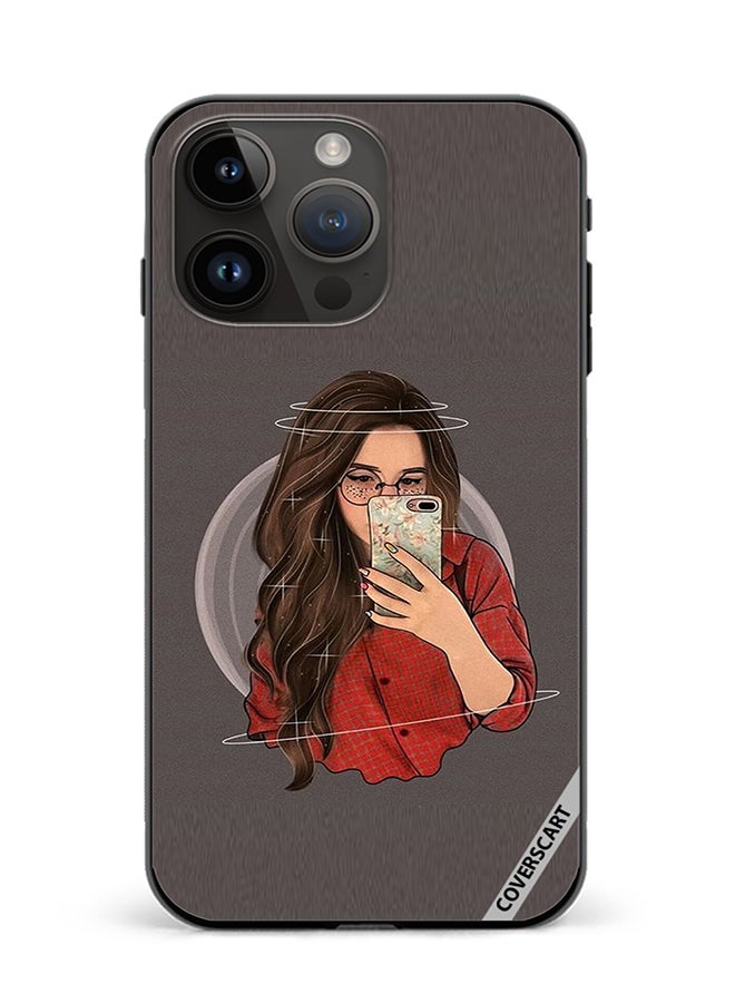 COVERSCART Protective Case Cover For Apple iPhone 12 Pro Girl Clicks A Selfie Design Multicolour