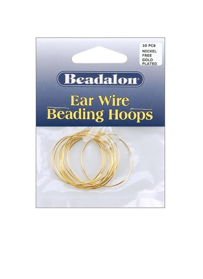 Ear Wire Beading Hoops Small 30mm 10/Pkg Gold Plated and Nickel Free - pzsku/Z9F9AA8FE07761F50C493Z/45/_/1652693351/6e848334-97bc-4516-a760-8c01035339fb