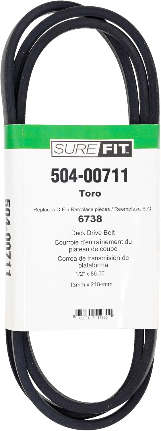 Surefit SureFit Deck Drive Belt Replacement for Toro 6738 8412 36 37 42 Rear Side Discharge Deck Mowers  - Image 1