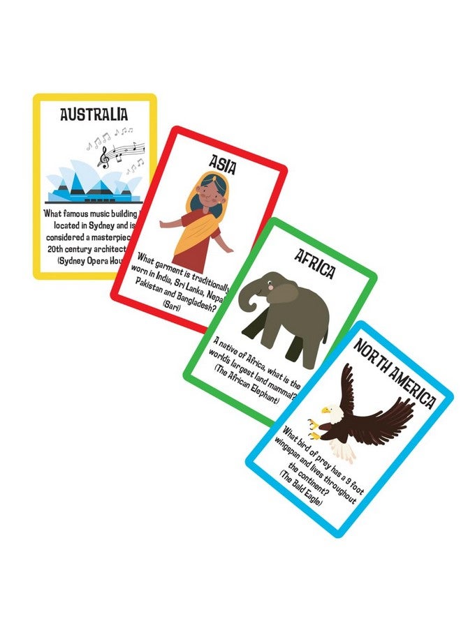 University Games Scholastic The World Travel Card Game, Perfect for Summer Learning for Kids, Learn About The World, for 2 or More Players Ages 6 and Up from - Image 3