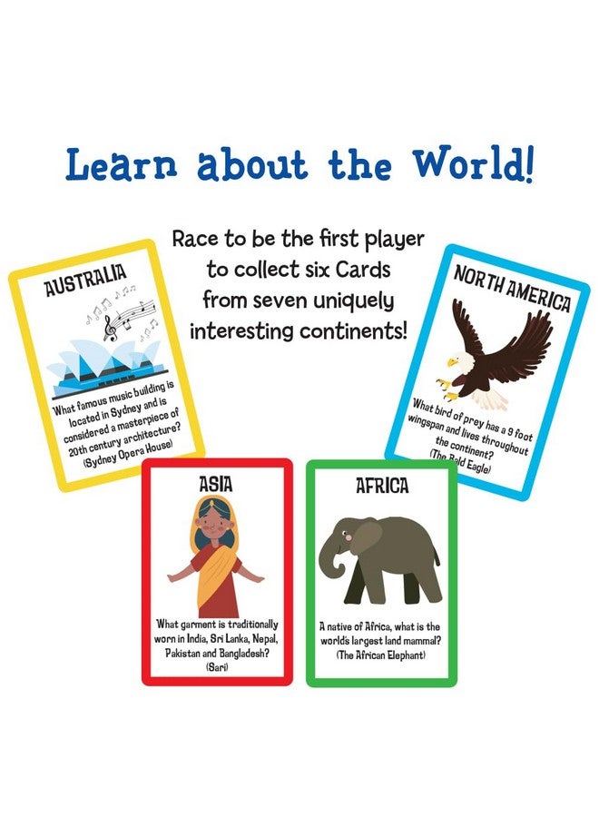 University Games Scholastic The World Travel Card Game, Perfect for Summer Learning for Kids, Learn About The World, for 2 or More Players Ages 6 and Up from - Image 4