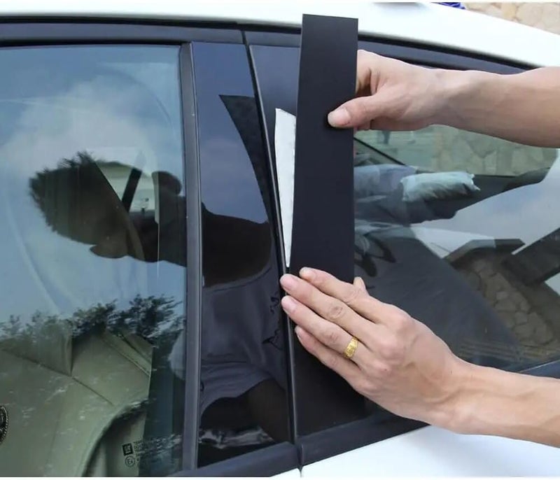 QASULER Car Window Pillar Posts Cover Trim for BMW 3 Series E90 - Image 5