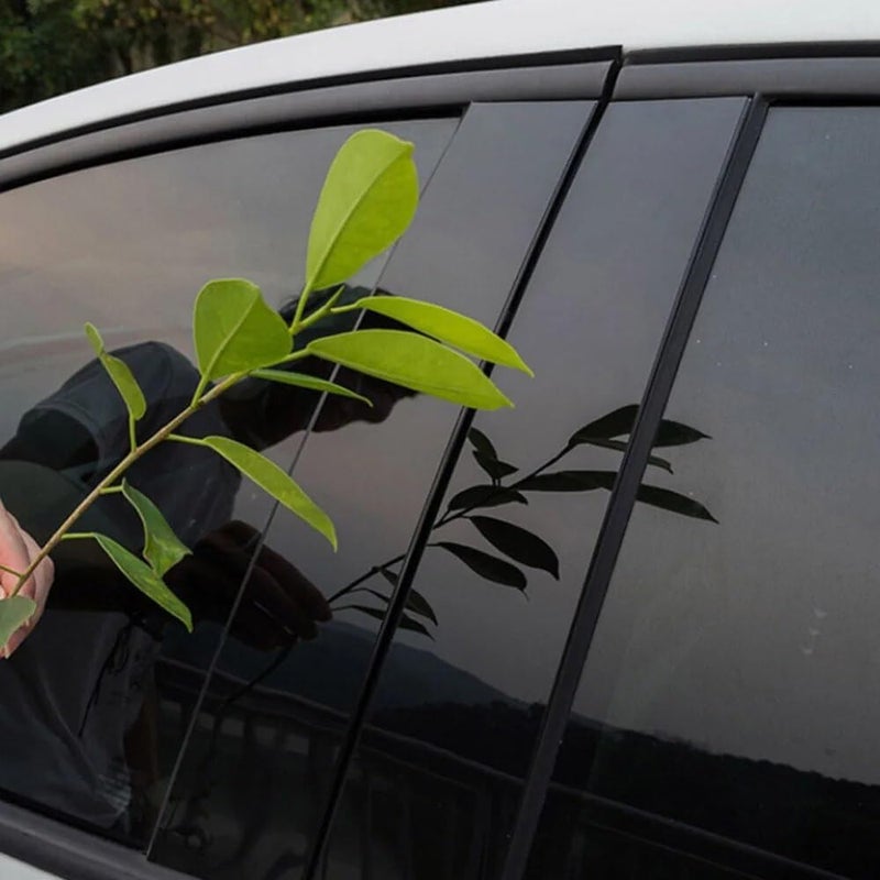 QASULER Car Window Pillar Posts Cover Trim for BMW 3 Series E90 - Image 3