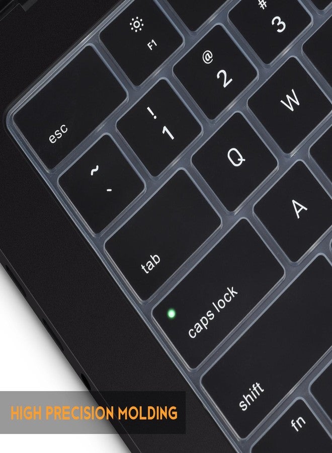 CaseBuy Keyboard Cover for 2025 2024 2023 MacBook Air 13.6/15 Inch M4 M3 M2 A3240 A2941 A3241 A3114, MacBook Pro 14" 16" M5 M4 M3 M2 M1 Pro/Max A2442 A2779 A2918 A2992 A2780 A2991 Protector -Black - Image 3