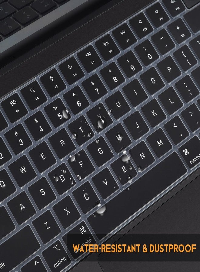 CaseBuy Keyboard Cover for 2025 2024 2023 MacBook Air 13.6/15 Inch M4 M3 M2 A3240 A2941 A3241 A3114, MacBook Pro 14" 16" M5 M4 M3 M2 M1 Pro/Max A2442 A2779 A2918 A2992 A2780 A2991 Protector -Black - Image 5