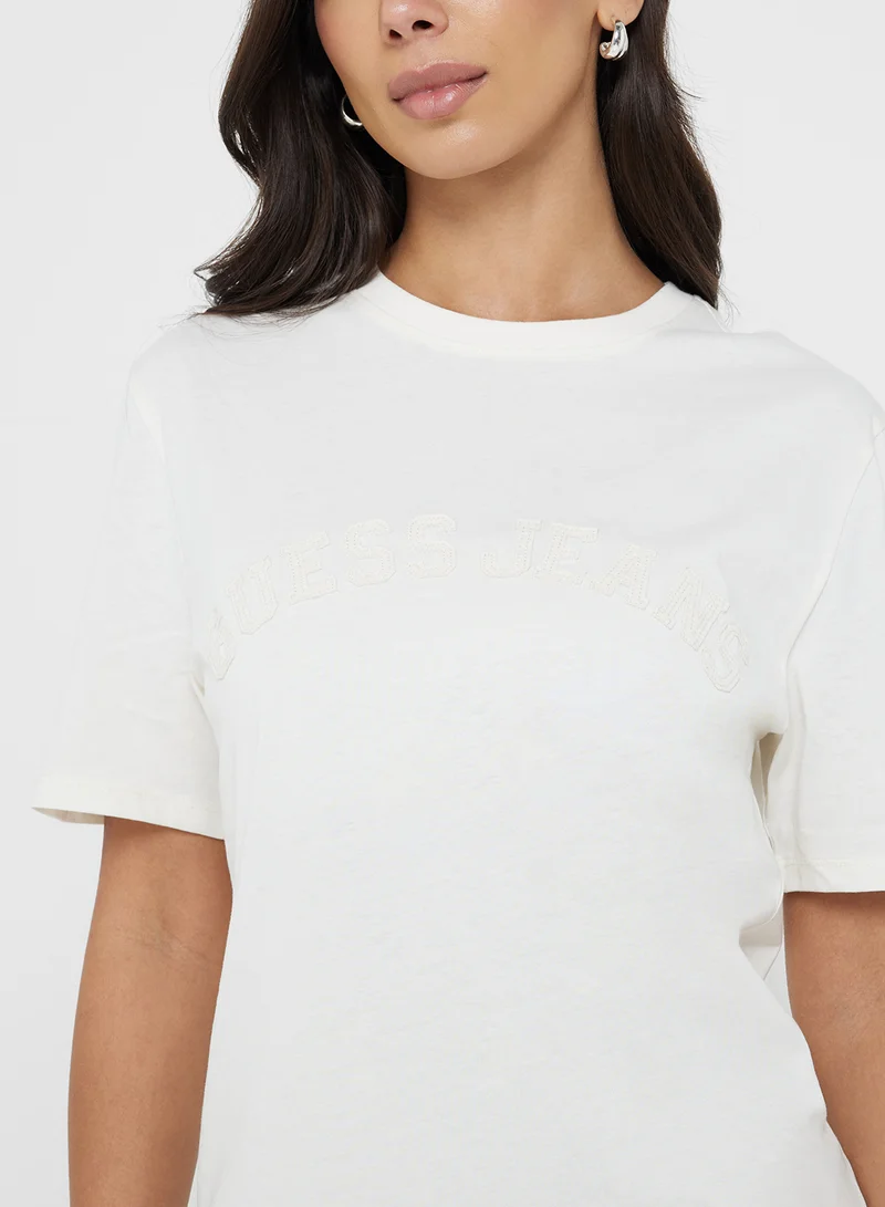 Guess Jeans Unisex Logo Crew Neck T-Shirt