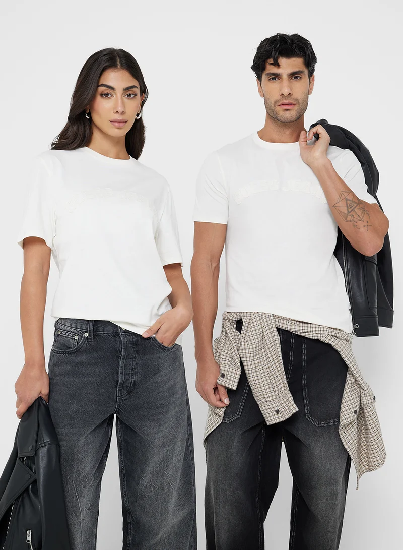 Guess Jeans Unisex Logo Crew Neck T-Shirt