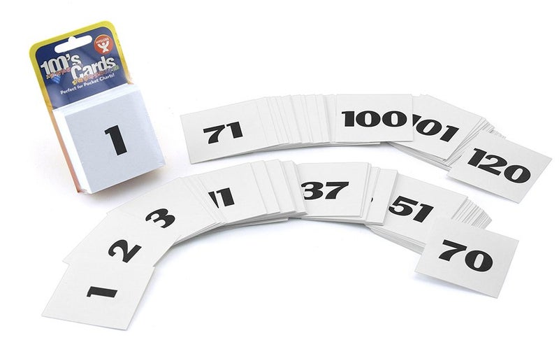 Hygloss 120Pk Number Flashcards Numbers 1120 2 x 2 White Cards Numeracy Learning Card Kit - Image 2