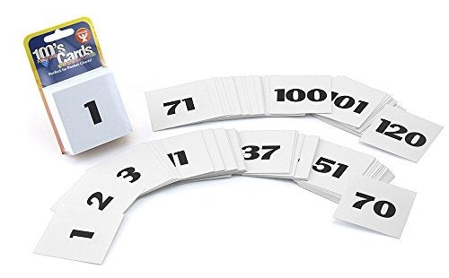 Hygloss 120Pk Number Flashcards Numbers 1120 2 x 2 White Cards Numeracy Learning Card Kit - Image 1