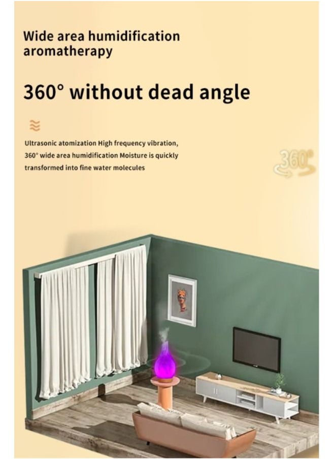 Generic - Deep Grain 3D Glass Aromatherapy Diffuser: Transform Your Space into a Serene Haven of Bliss (Black Base) - Image 1