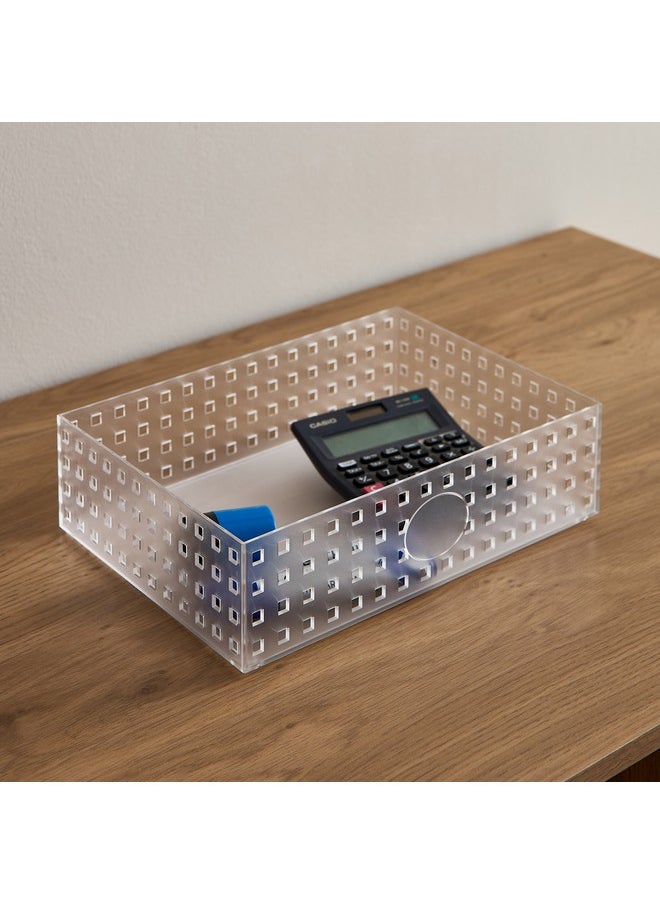 Home Box منظم التخزين القابل للتكديس سُها 30.7 x 21.9 x 8.4 سم  - Image 1