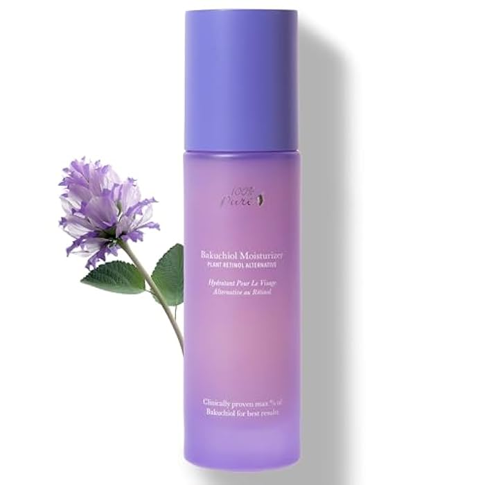 100 % Pure 100% PURE Bakuchiol Facial Moisturizer Natural Retinol Alternative Face Cream with Anti Aging Antioxidants Hyaluronic & Kojic Acid Squalene Daily Skincare for Women & Men - 1.7 fl oz - Image 1