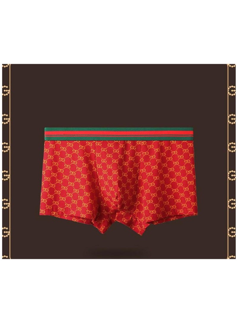 Boxed Men's Fashionable Printed Summer Lightweight Boxed Underwear Set Of 4 Pieces  - Image 2