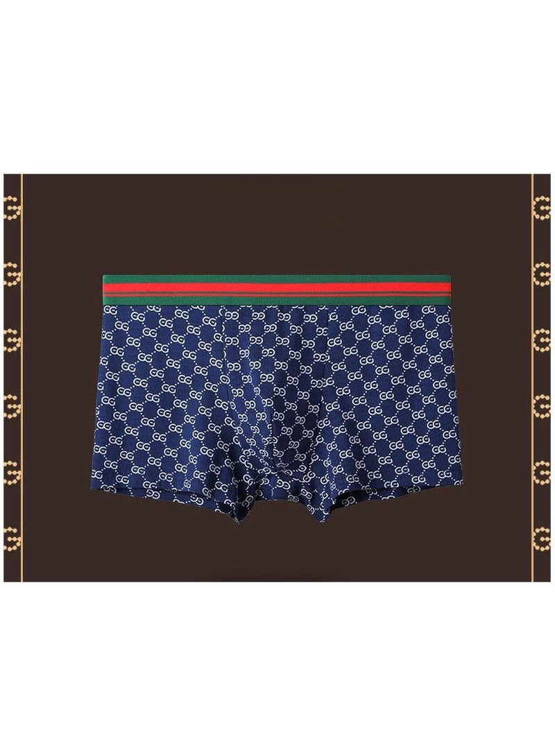 Boxed Men's Fashionable Printed Summer Lightweight Boxed Underwear Set Of 4 Pieces  - Image 4