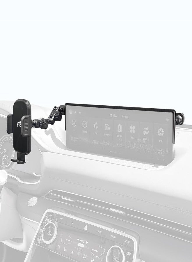 FICS Car Phone Holder for Genesis GV70, G80 - Custom-Fit Mount for Seamless Display Integration, Interior Accessories for Navigation Use, Stable Driving View - Image 1