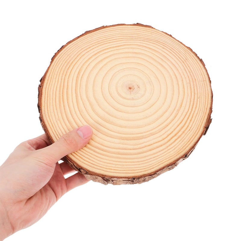 قطعتان من أحجار خطوات الحديقة الخشبية بقطر 16-18 سم للممرات الخارجية وتنسيق الحدائق DIY - Image 5