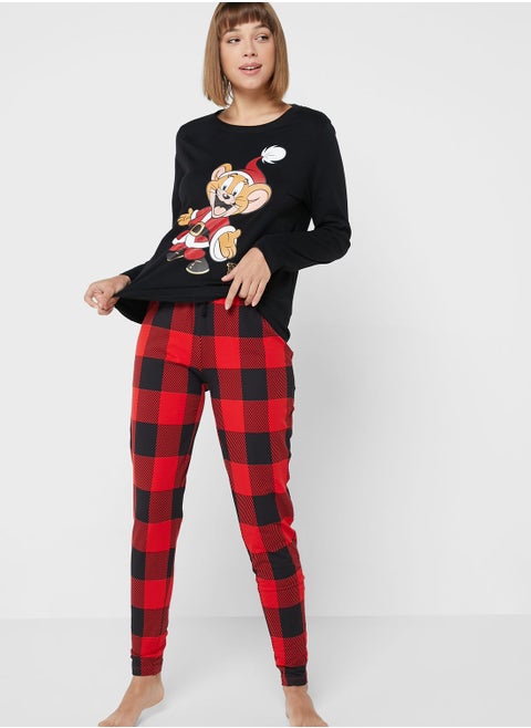 Tom & Jerry Print Pyjama Set