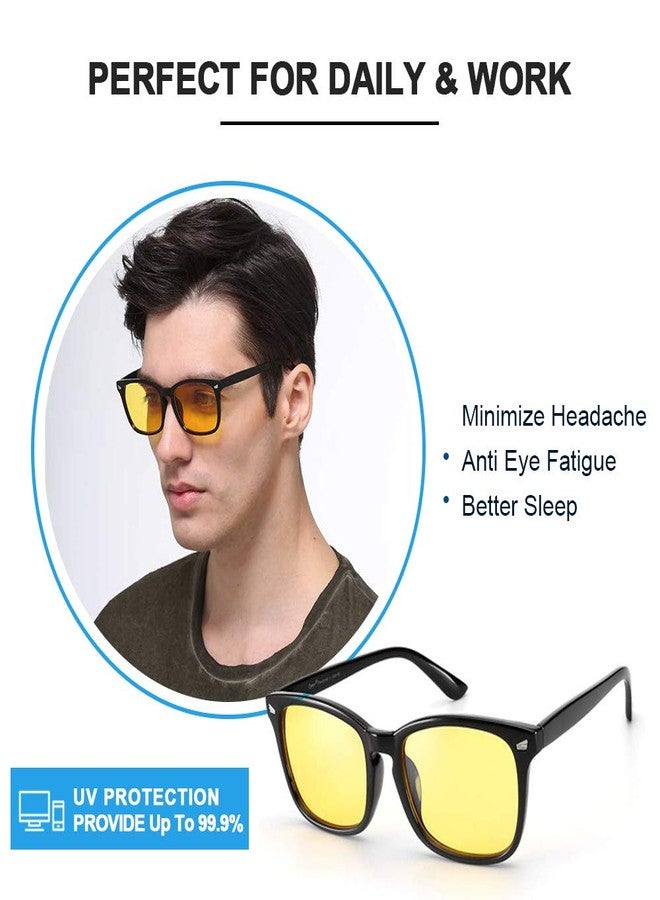 سيكساس نظارات كمبيوتر مربعة من Cyxus Blue Light GL بعدسات شفافة وإطار زجاجي - Image 5