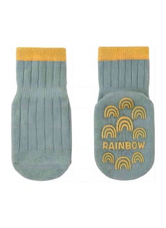 iMissiu 5 Pcs Baby Socks with Non Slip Grips Breathable Soft Cotton Socks for Infants Toddlers Kids Boys Girls 1-3 Year  - Image 4